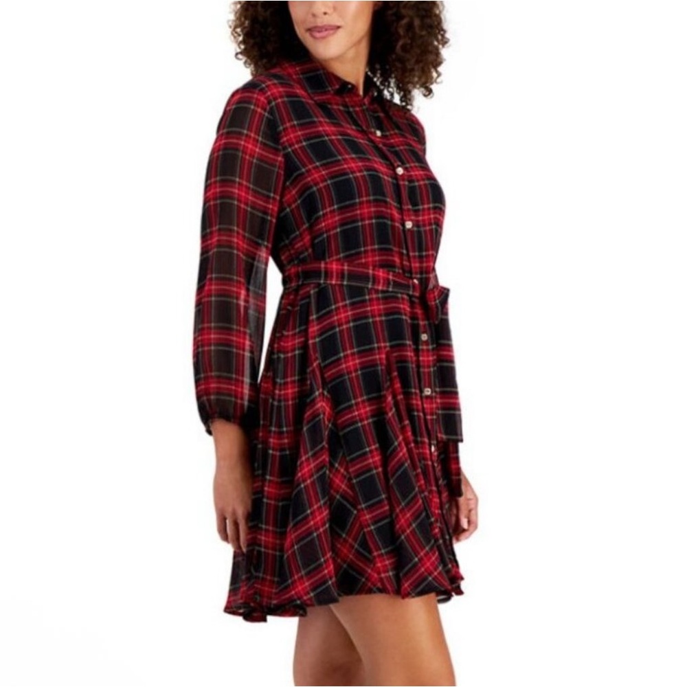 Tommy Hilfigure| plaid shirt dress - Picture 12 of 13